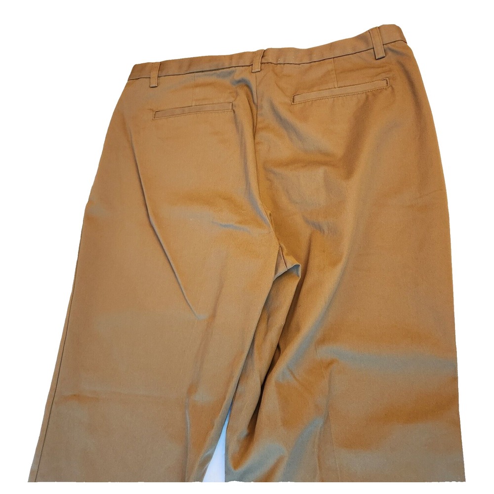 NWT Lands' End Twill Chino Khaki Pants Womens Fit 3 Size 12 Tan Straight Leg New - Picture 5 of 16
